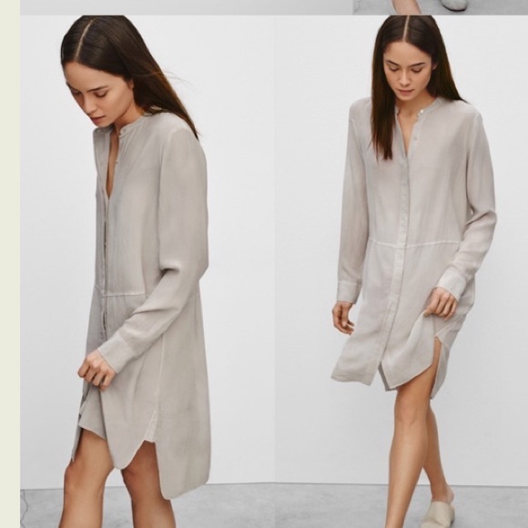 Wilfred Button Up Blouse Dress - Picture 2 of 5